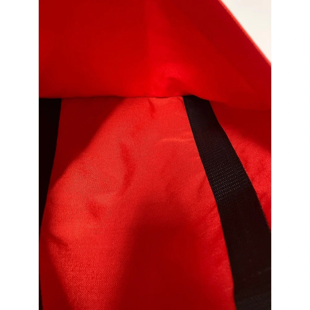 RMC Lonestar Red Canvas Duffel Bag Set of 2 Travel Gym Tote Black Handles